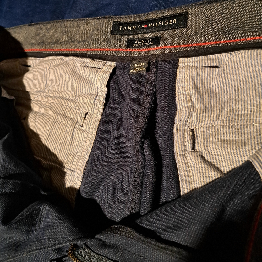 Tommy Hilfiger Navy Blue Men's Chino Pants 38/34